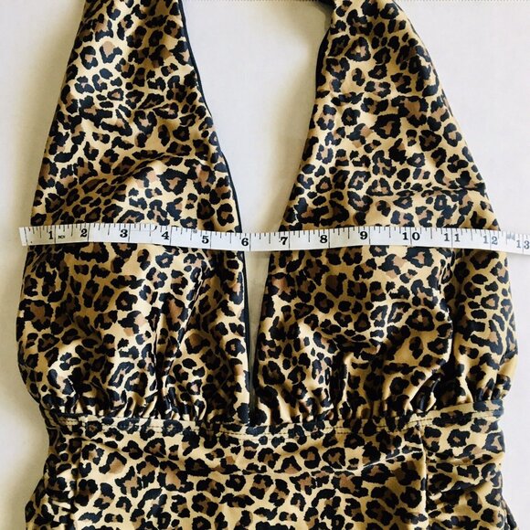 Nicole Miller One Piece Animal Print Swimsuit Size Small Wear It 6 Ways - Picture 8 of 10